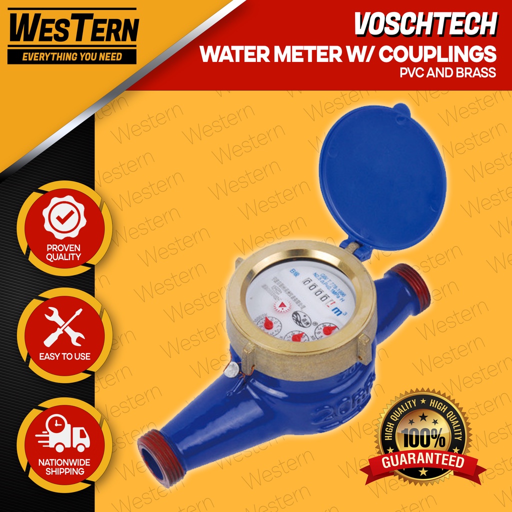 VOSCHTECH Water Meter (PVC AND BRASS) Shopee Philippines