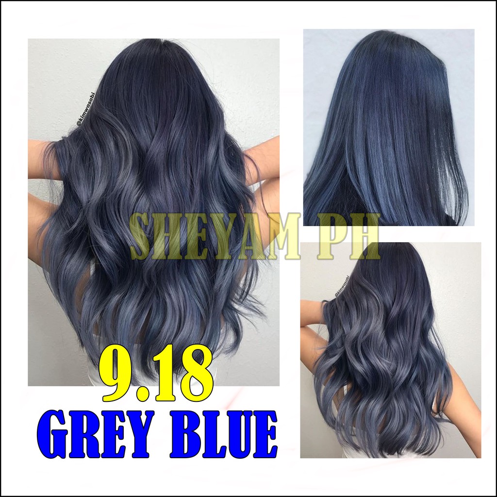 Grey Blue Hair Dye