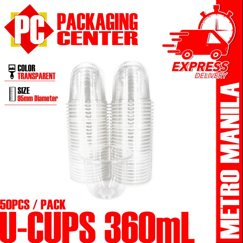 UCups 360mL by 50pcs per pack (NO LIDS INCLUDED YET) (METRO MANILA