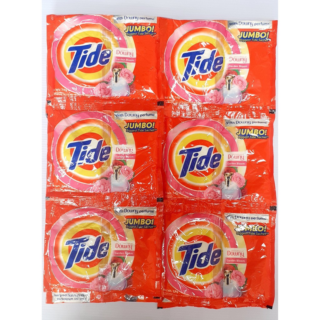 TIDE POWDER JUMBO BIGGEST SACHET Assorted sold per half dozen (6