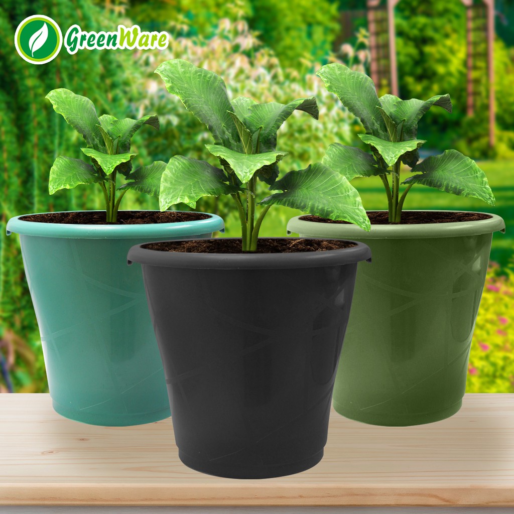 Greenware Big Plant Pot Flower Pot Paso 12" HW55 Shopee Philippines