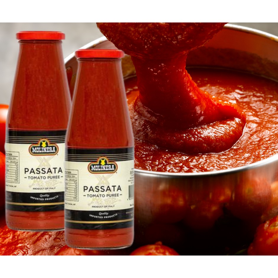 Molinera Passata Tomato Sauce / Tomato Puree 680g (2 bottles) Shopee