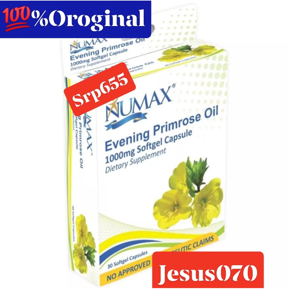 NUMAX EVENING PRIMROSE OIL 500mg/1000mg per Softgel (30s per box