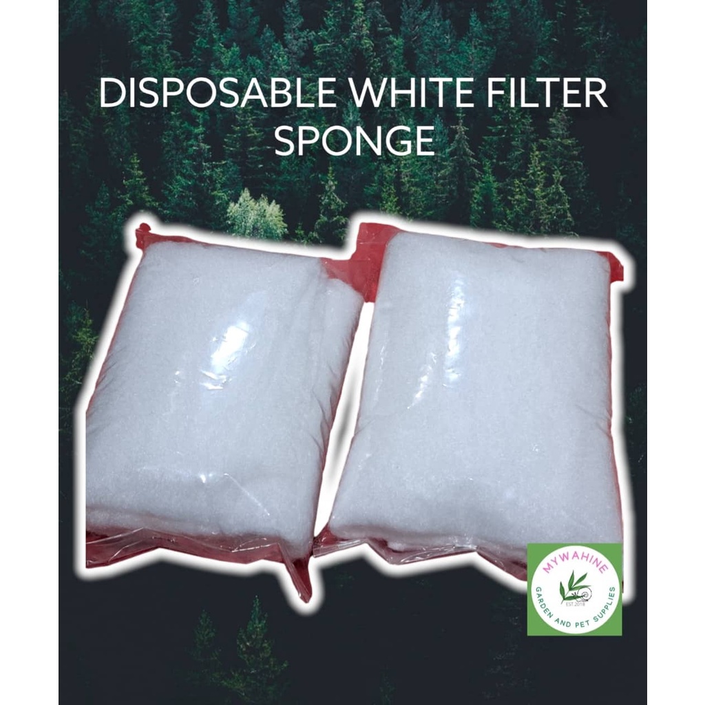 AQUARIUM DISPOSABLE WHITE FILTER SPONGE 19X12 INCHES Shopee Philippines