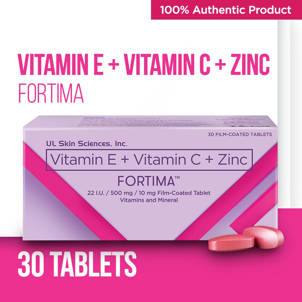 Fortima (Vitamin E + Vitamin C + Zinc) 30s Box Shopee Philippines