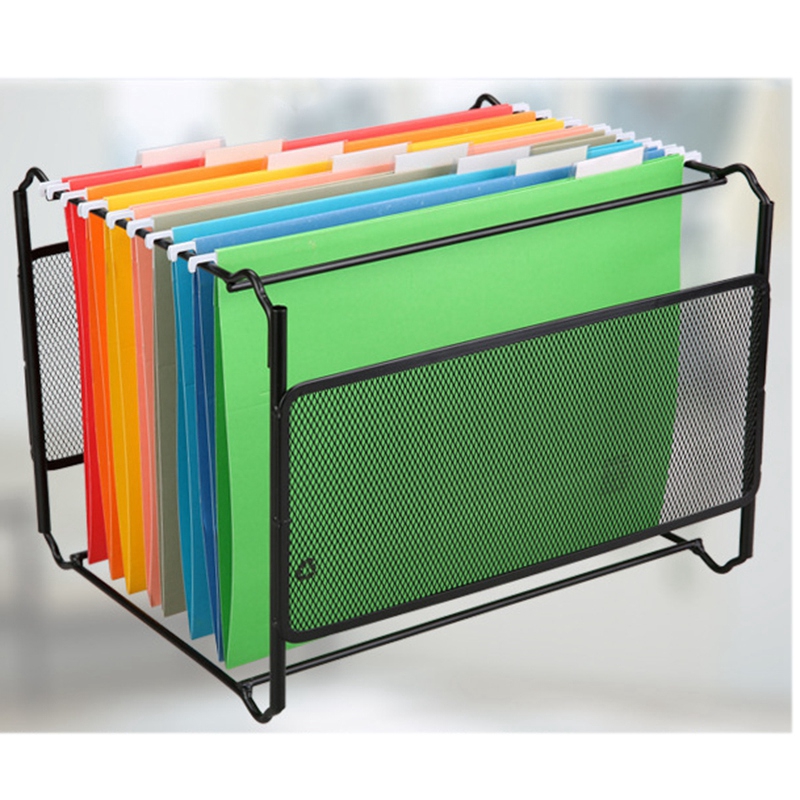 A4 Mesh Metal File Organizer Box Hanging File Folder Box