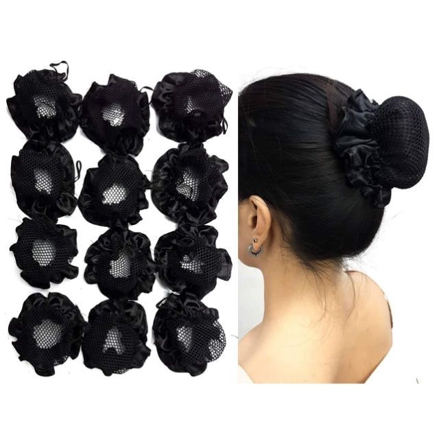 (12pcs) Pusod Hair net Pony (15 each only!) Shopee Philippines