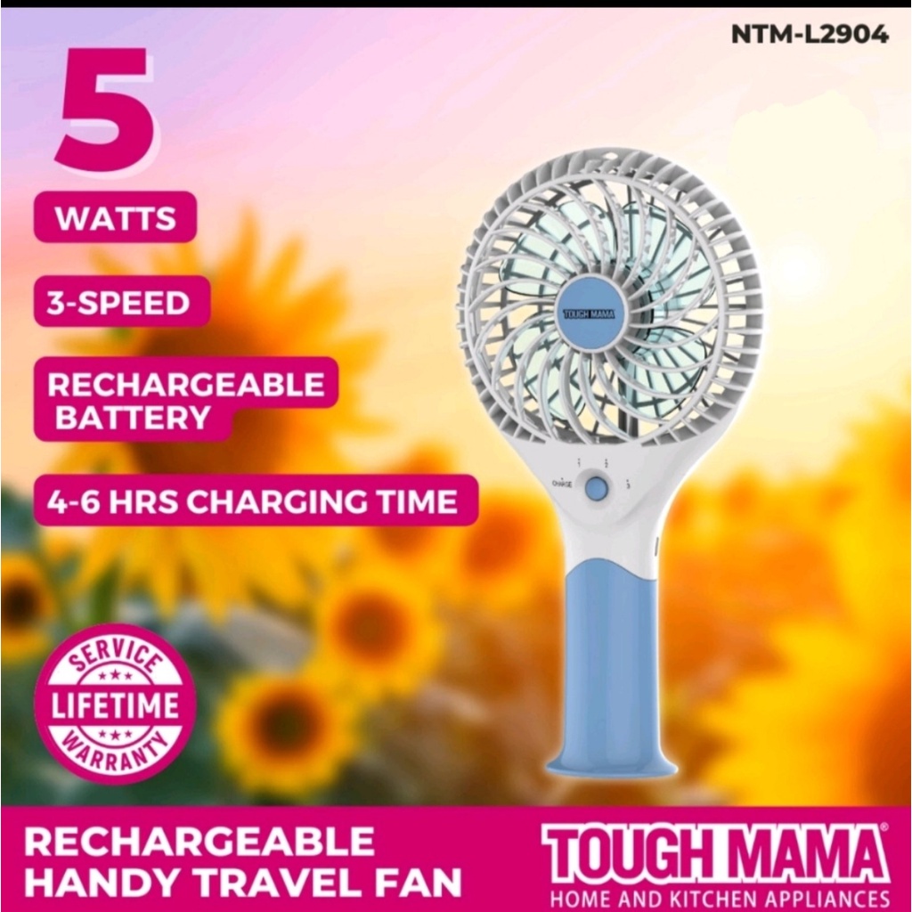 Tough Mama Rechargeable Handy Travel Fan (NTML2904) Shopee Philippines