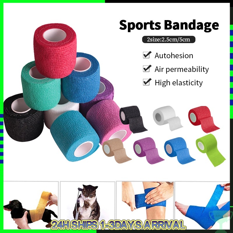 Sport Self Adhesive Elastic Bandage Wrap Tape 4.8M For Knee Support