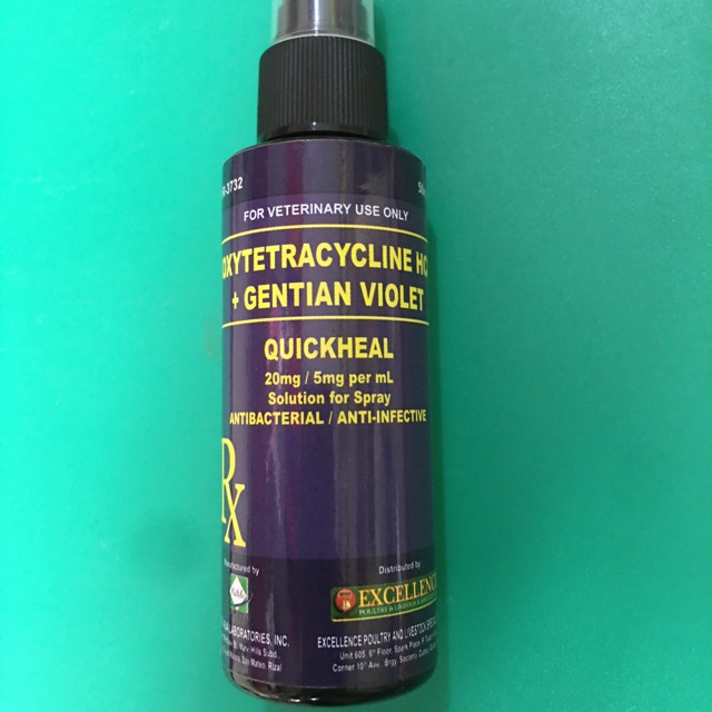 QUICKHEAL oxytetracycline hci + gentian violet 50ml Quickheal Shopee