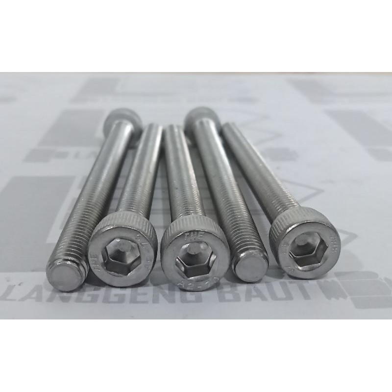 L Stainless Bolts M6 X 70 (7cm) Key L 5mm THE A270 M6x70 Shopee