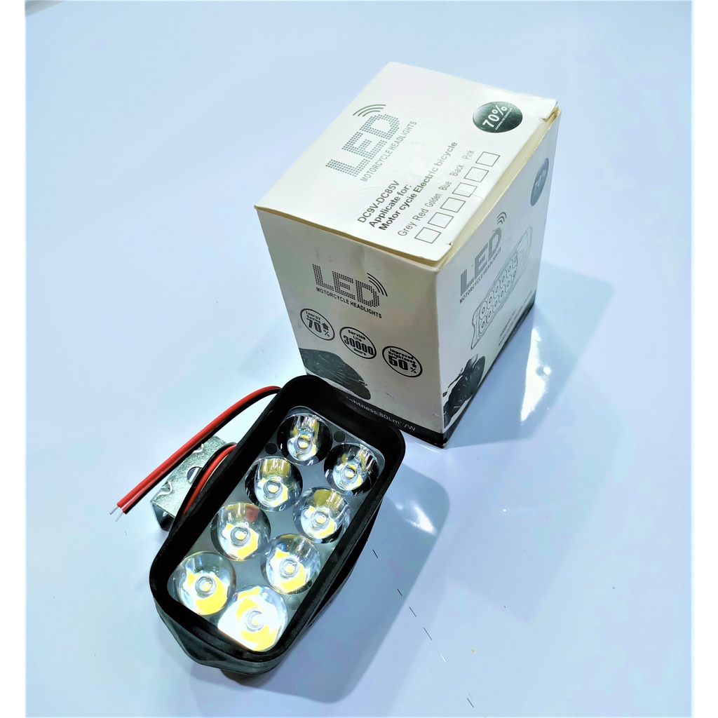 ebike external headlight 985vdc, 8 super bright leds, best additional