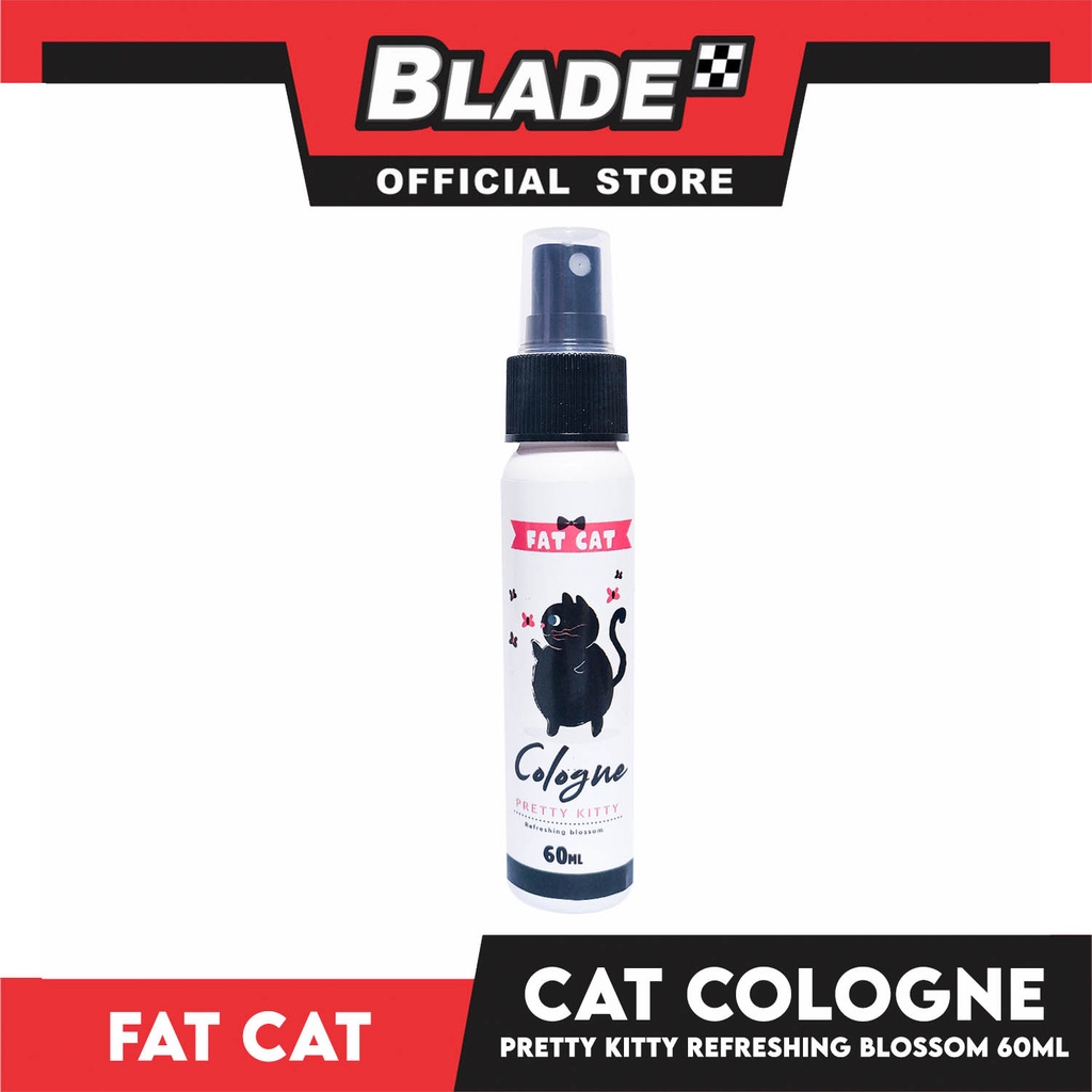 Fat Cat Cologne Pretty Kitty Spray 60ml Refreshing Blossom, Cats