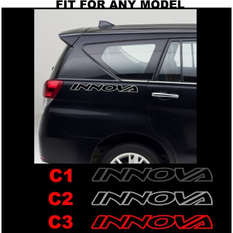 Toyota Innova Body Car Sticker Design set 2pcs Shopee Philippines