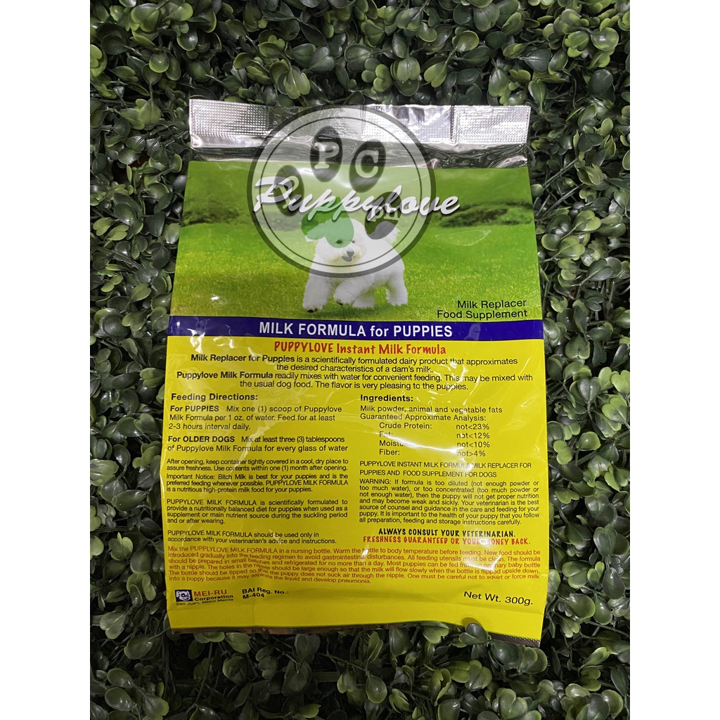 Puppy Love Milk Replacer 300Grams Shopee Philippines