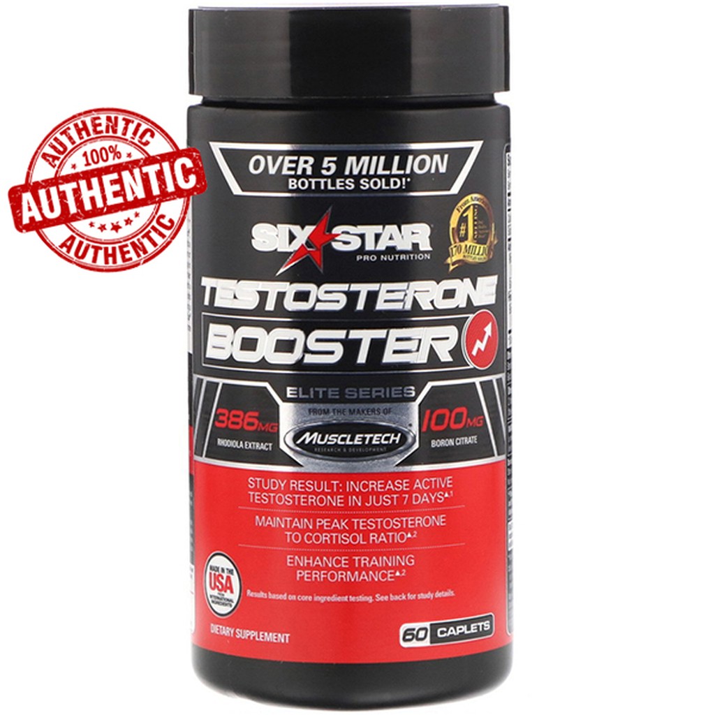 Six Star, Elite Series, Testosterone Booster, 60 Caplets Shopee