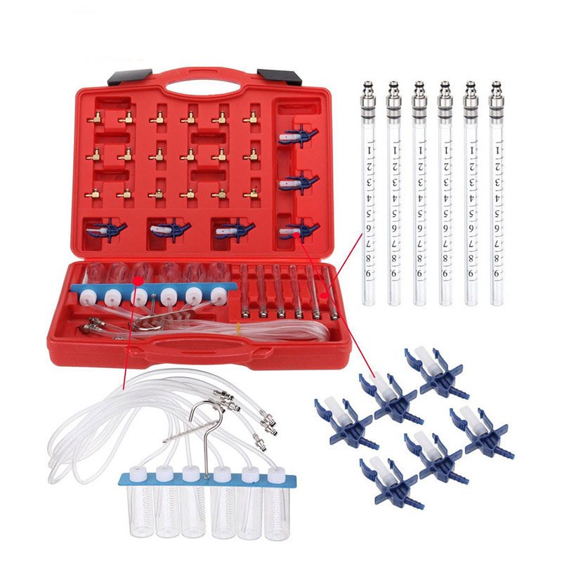 Diesel Injector Flow Meter Test Kit New Common Rail Adaptor Fuel Tester