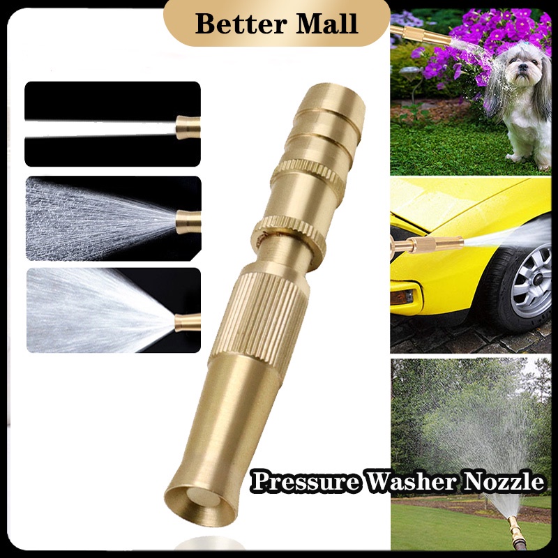 Pressure Washer Nozzle Adjustable Brass Sprinkler Spray Nozzle Garden