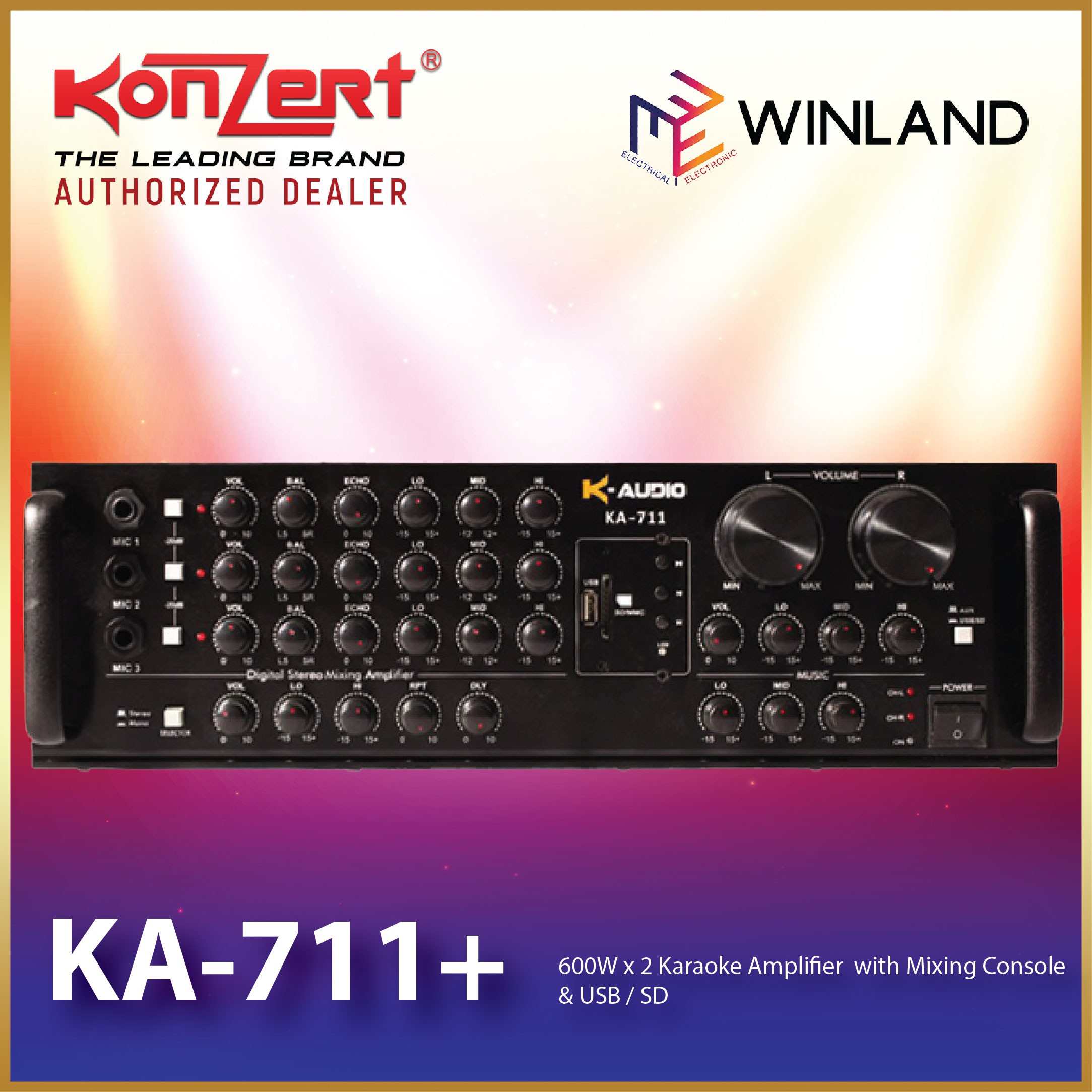 Konzert Original K Audio KA711+ Digital Mixing Amplifier *WINLAND