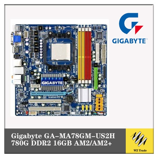 Gigabyte GAMA78GMUS2H Motherboard For AMD Phenom FX/X4/X3 780G DDR2