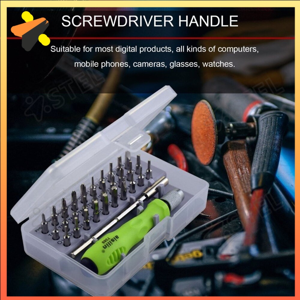 Ready Stock 32 in 1 Precision Interchangeable Screwdriver Set Mini