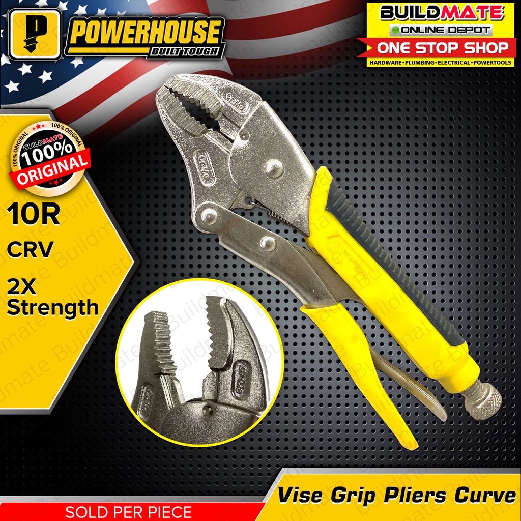 POWERHOUSE Vise Grip Curve 10R CRV 2x Straight Plier Pliers •BUILDMATE