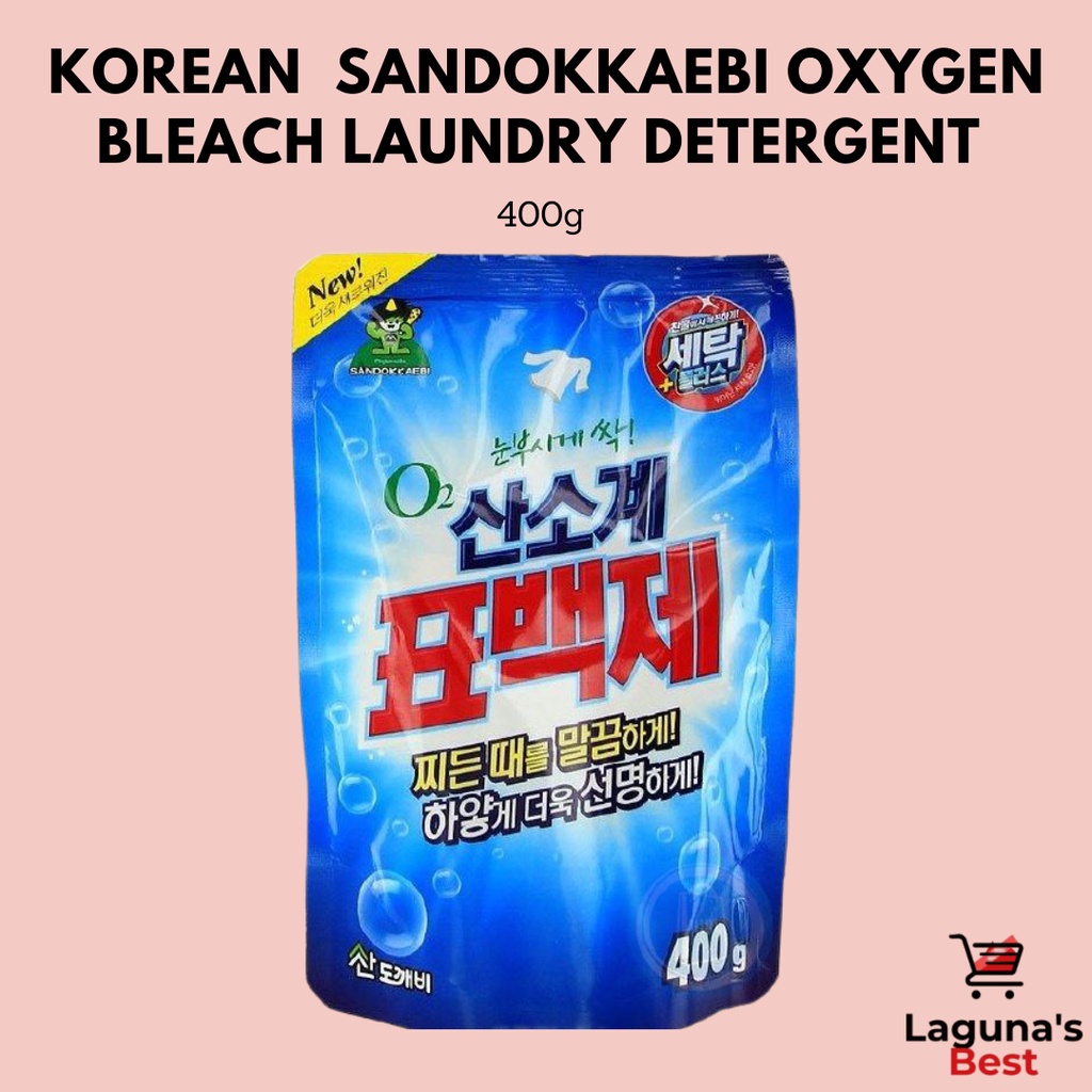 Korean Sandokkaebi Clothes Oxygen Bleach Laundry Detergent Powder 400g