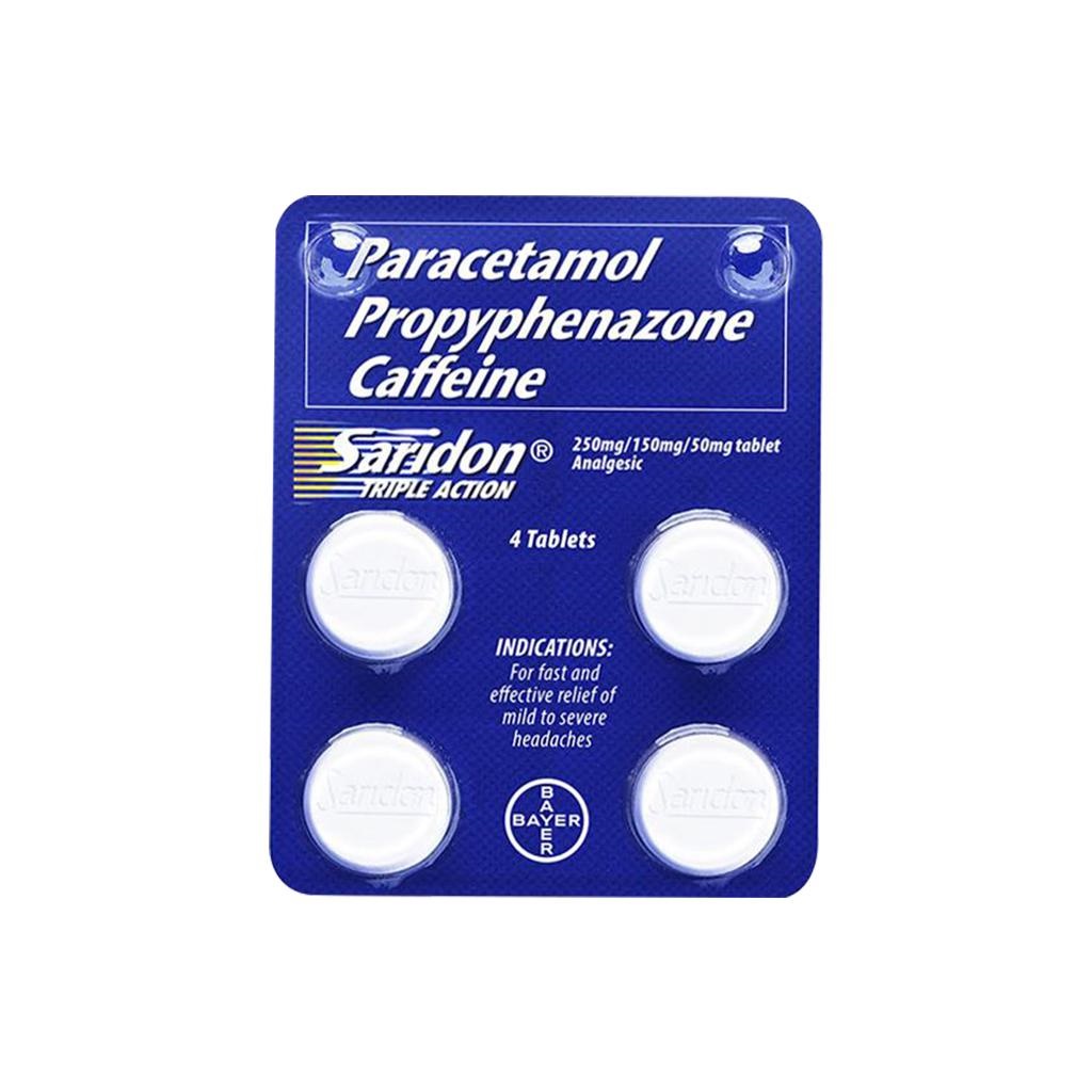 Saridon Triple Action Paracetamol + Propyphenazone + Caffeine 250mg