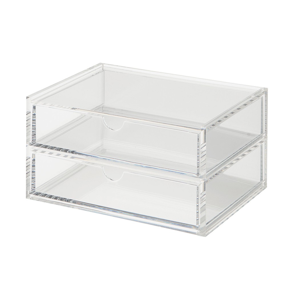 [Muji] Acrylic Stackable 2Row Drawer S Shopee Philippines