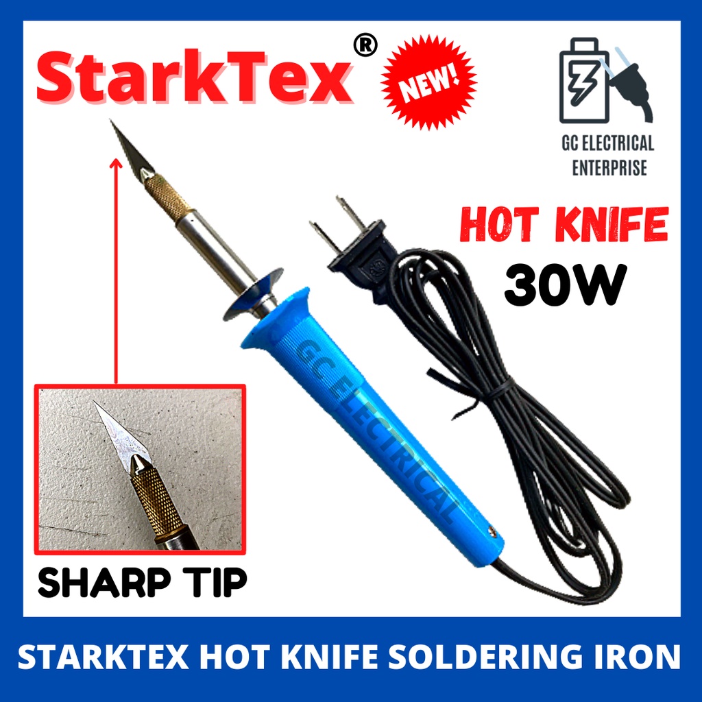 Starktex Hot Knife 30W Soldering Iron Sharp Tip 30 Watts Shopee