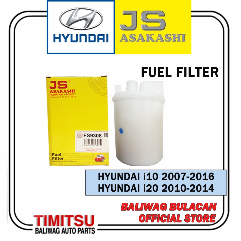 FUEL FILTER HYUNDAI i10 20072016 i20 20102014 JS ASAKASHI FS9308