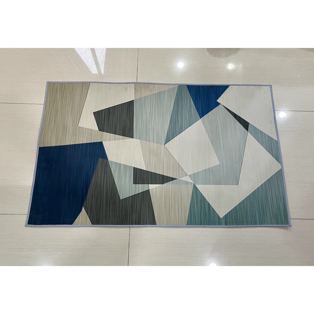 120x80cm Modern Carpet for Home Living Decoration Geometric Pattern
