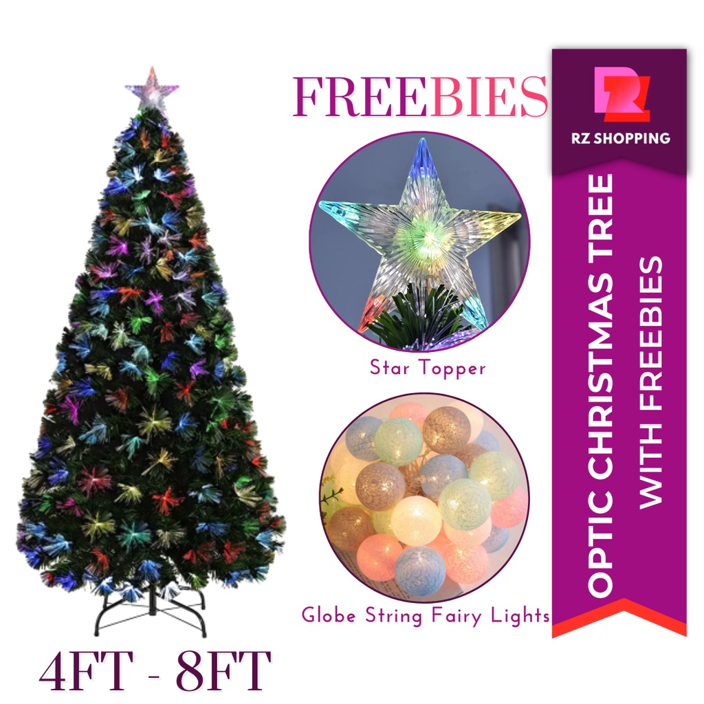 Fiber Optic Christmas Tree With Size Variation And LED Lights Shopee