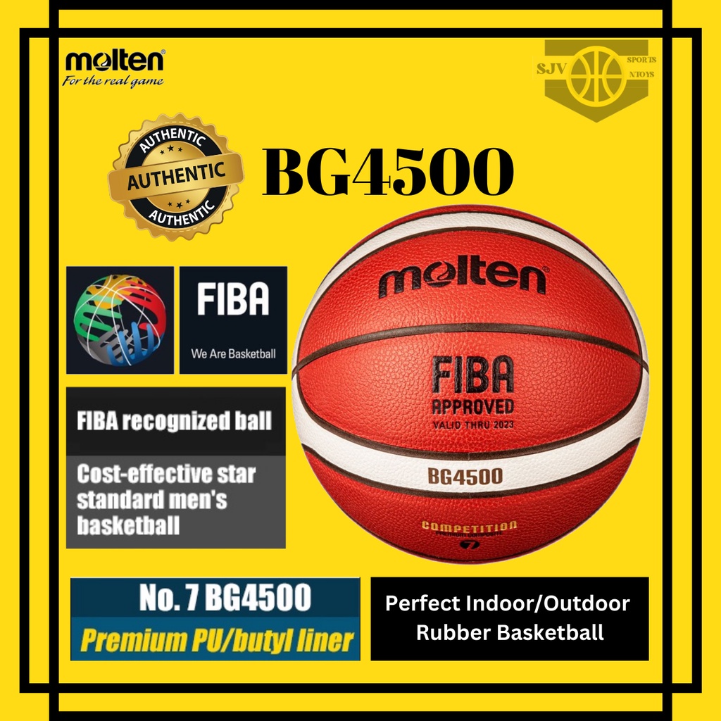 Authentic Molten BG4500 Basketball (New Model) Genuine Original for