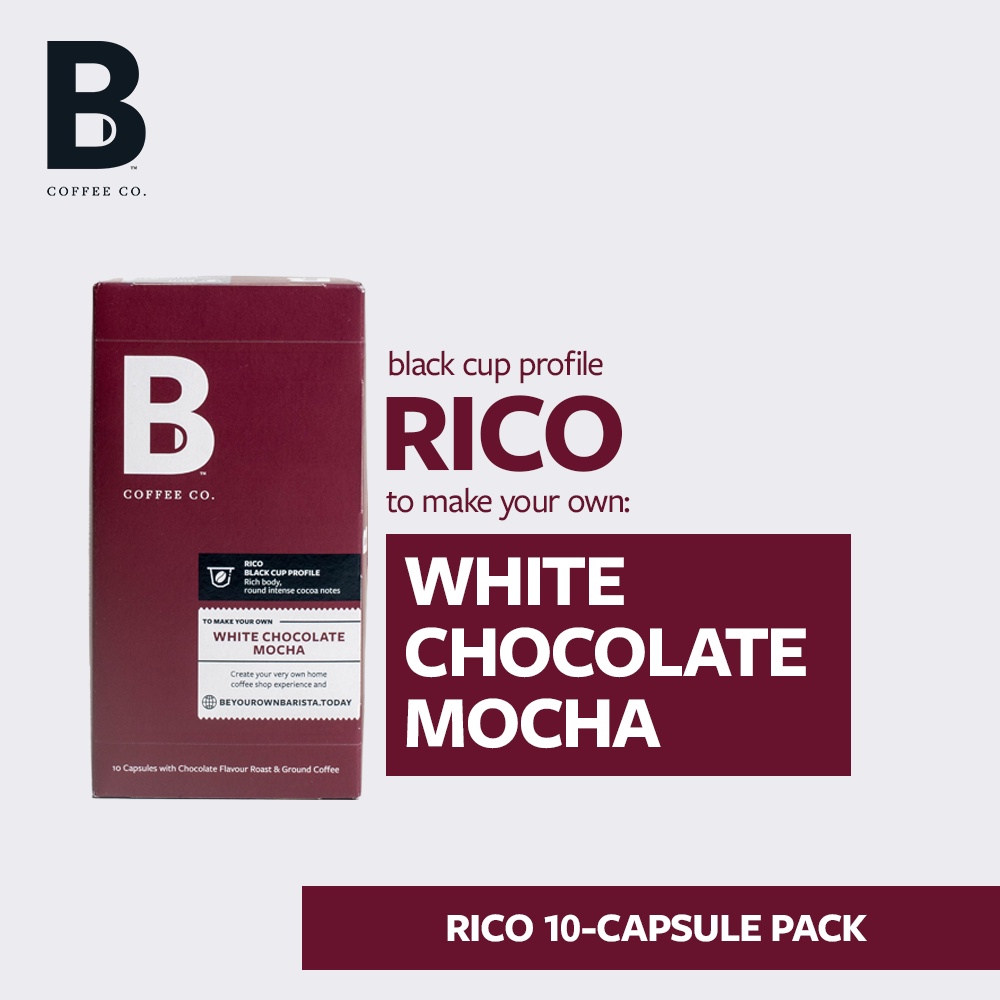 B Coffee Co. Rico White Chocolate Mocha Nespresso Compatible Coffee Capsules 10 Pack Shopee
