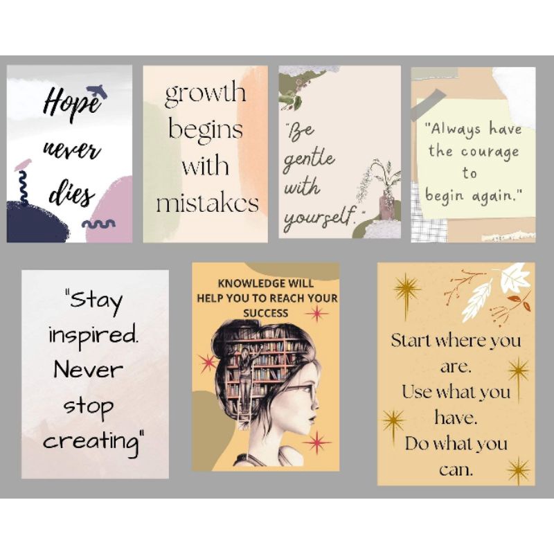 INSPIRATIONAL LAMINATED WALL DECOR Shopee Philippines