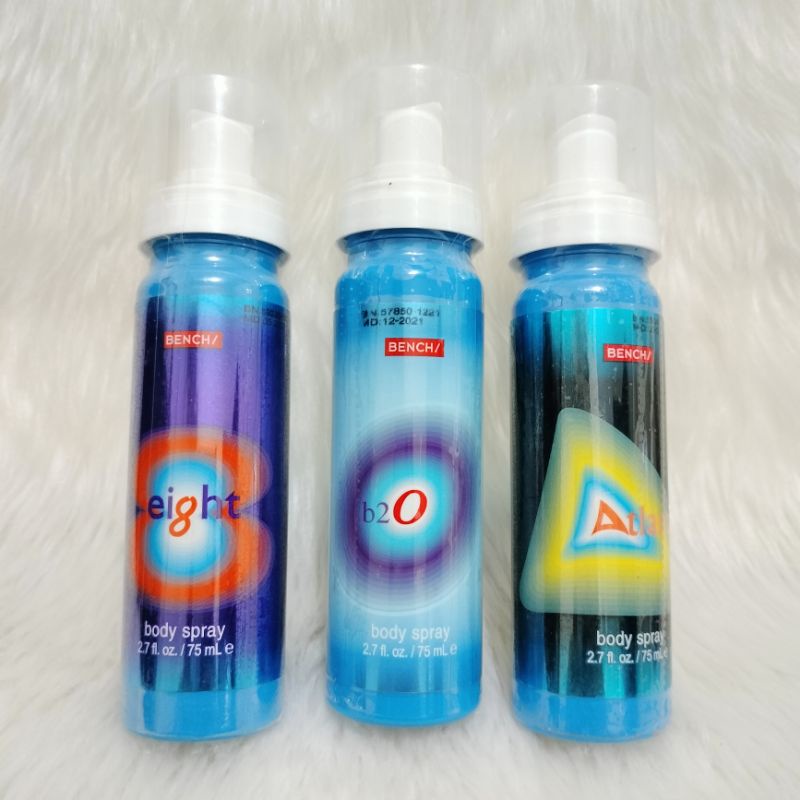 BENCH EIGHT / B2O / ATLANTIS BODY SPRAY 75ML IROCK 100ML / bratsplash