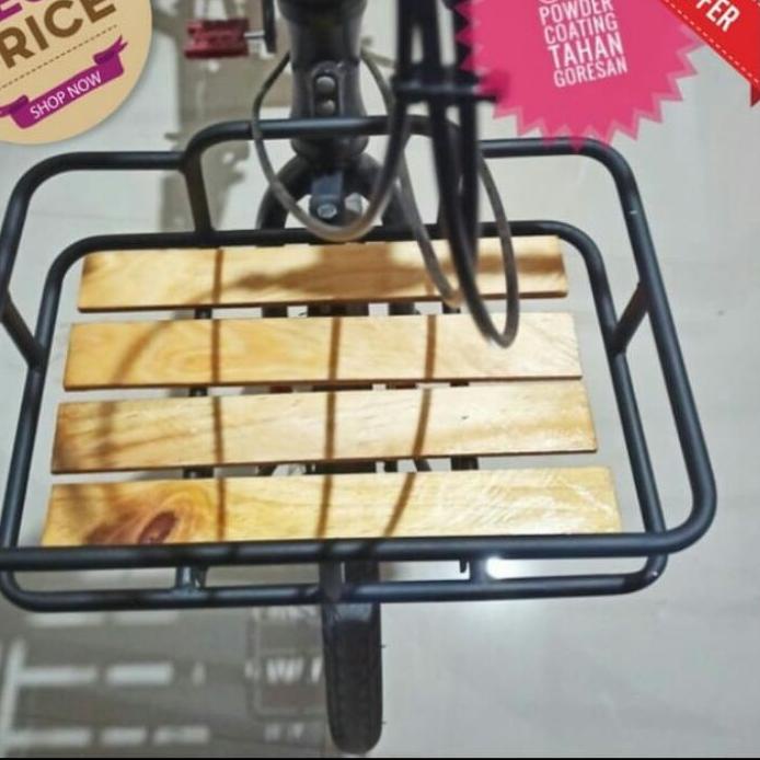 Universal Bike Basket MTB/Folding/Minion/Federal/Fixie Wooden Mat/Rack