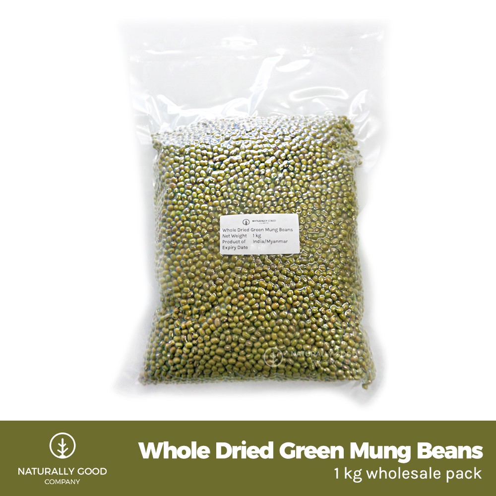 Dried Whole Green Mung Beans (1 kg wholesale pack) Munggo Shopee