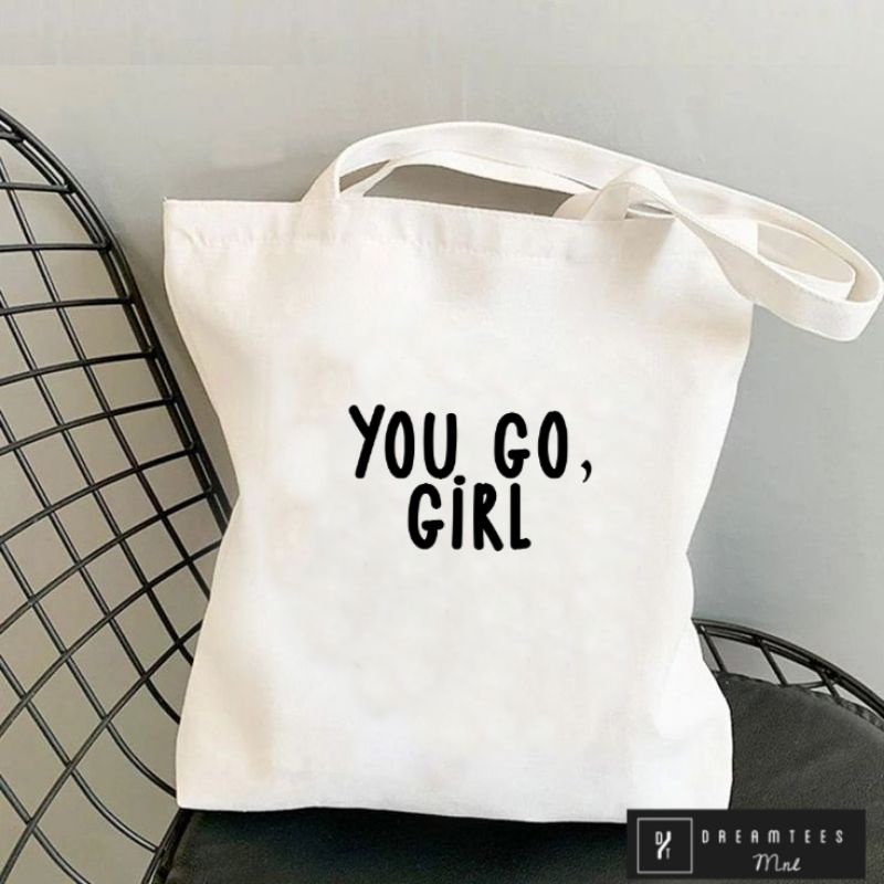Motivational statement tote bag Canvas (T01) Shopee Philippines