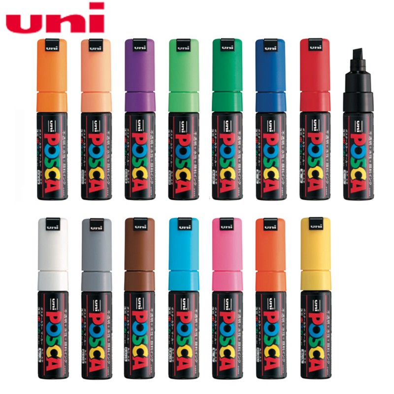Multicolor Uni Posca 8.0mm Paint Marker PC8K for Writing Shopee