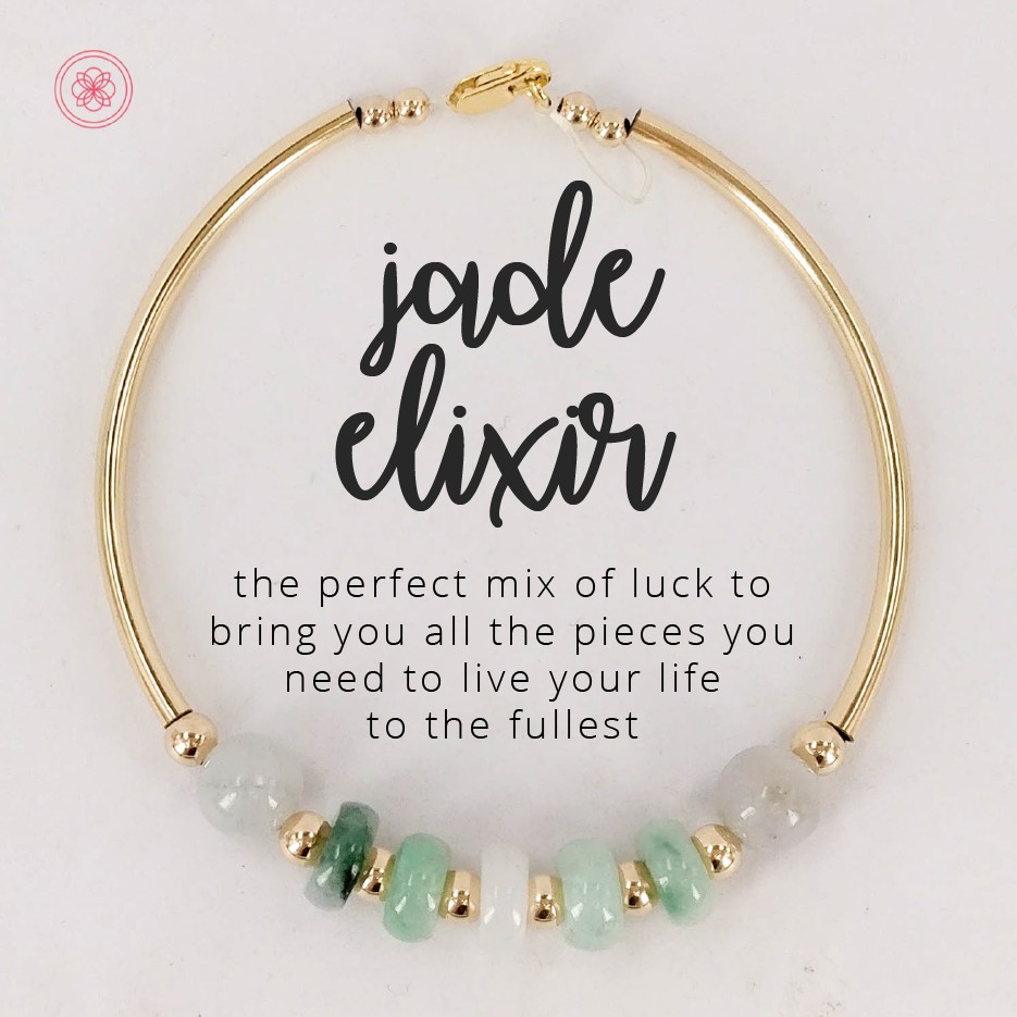 COD PREMIUM Authentic Jade 10k Gold Lucky Charm Bracelet Shopee