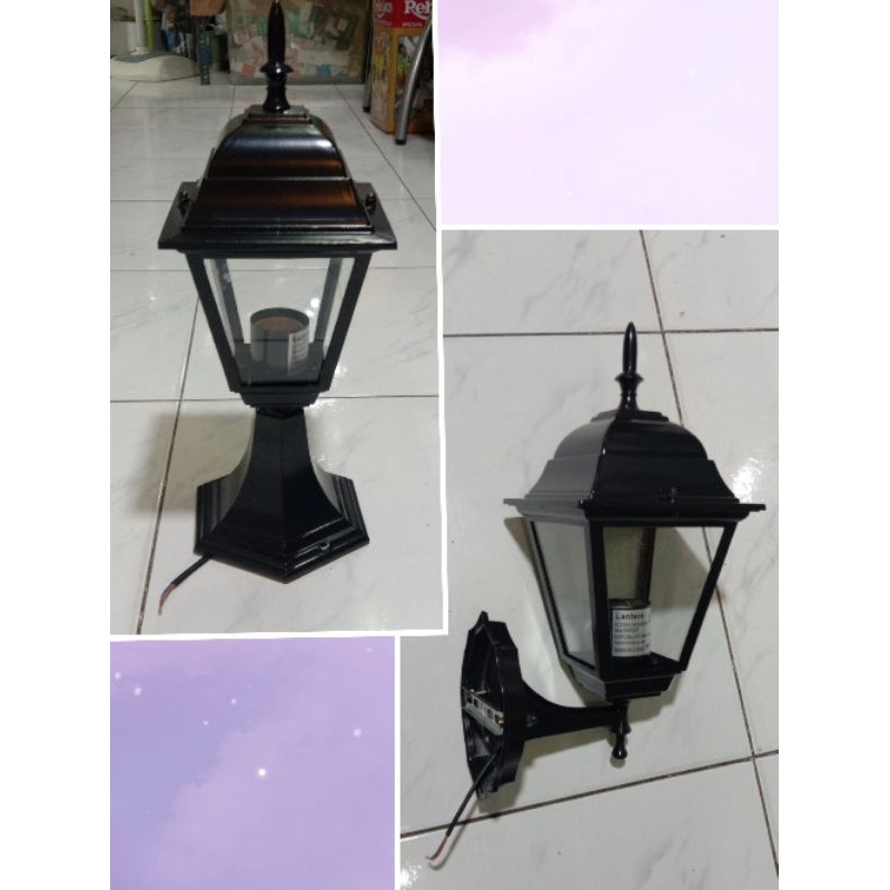 Outdoor Post Lamp & Wall Lamp Black805 Shopee Philippines