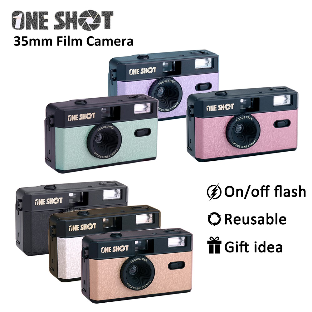 One Shot Vintage 35mm Reusable Film Camera With Flash Shopee Philippines