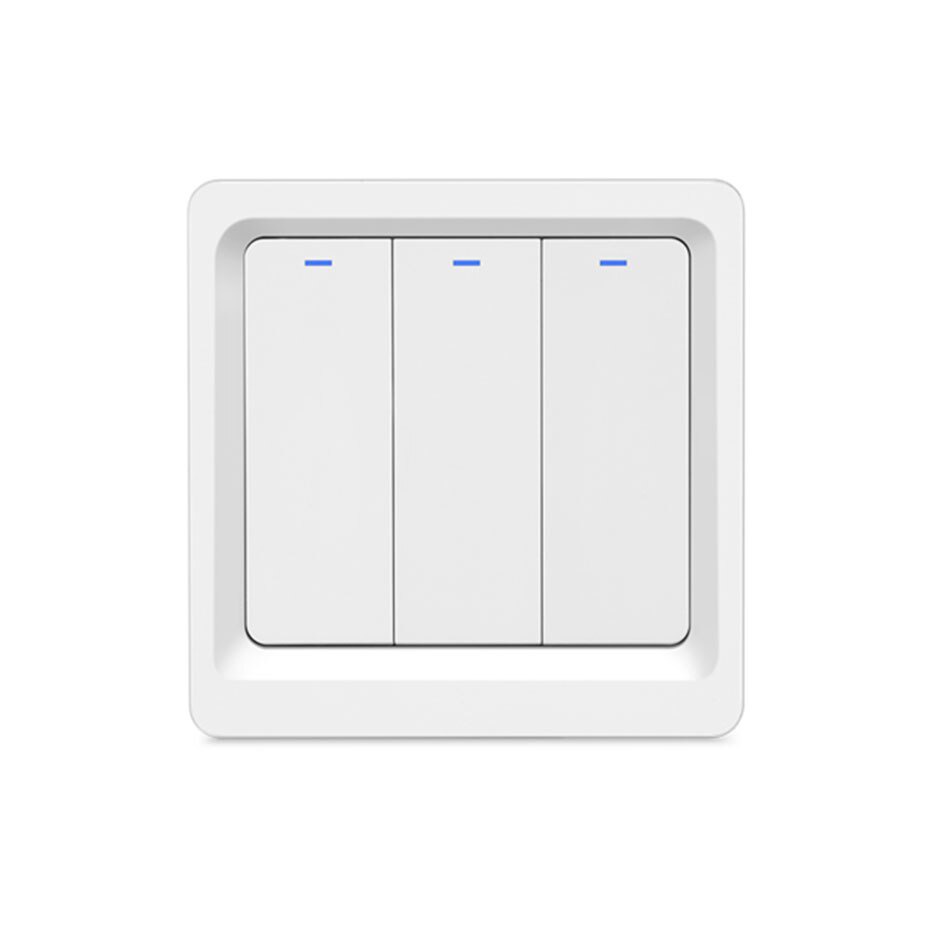Wifi Light Switch EU Push Button Switch No Neutral 86mm Wireless Wall