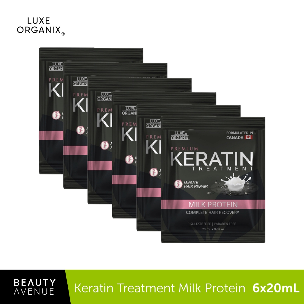 Luxe Organix Keratin Milk Protein Treatment Pack of 6 Shopee Philippines