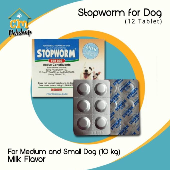 Stopworm for Dog Dog Worm Medicine Packaging 1 Box Contents 12