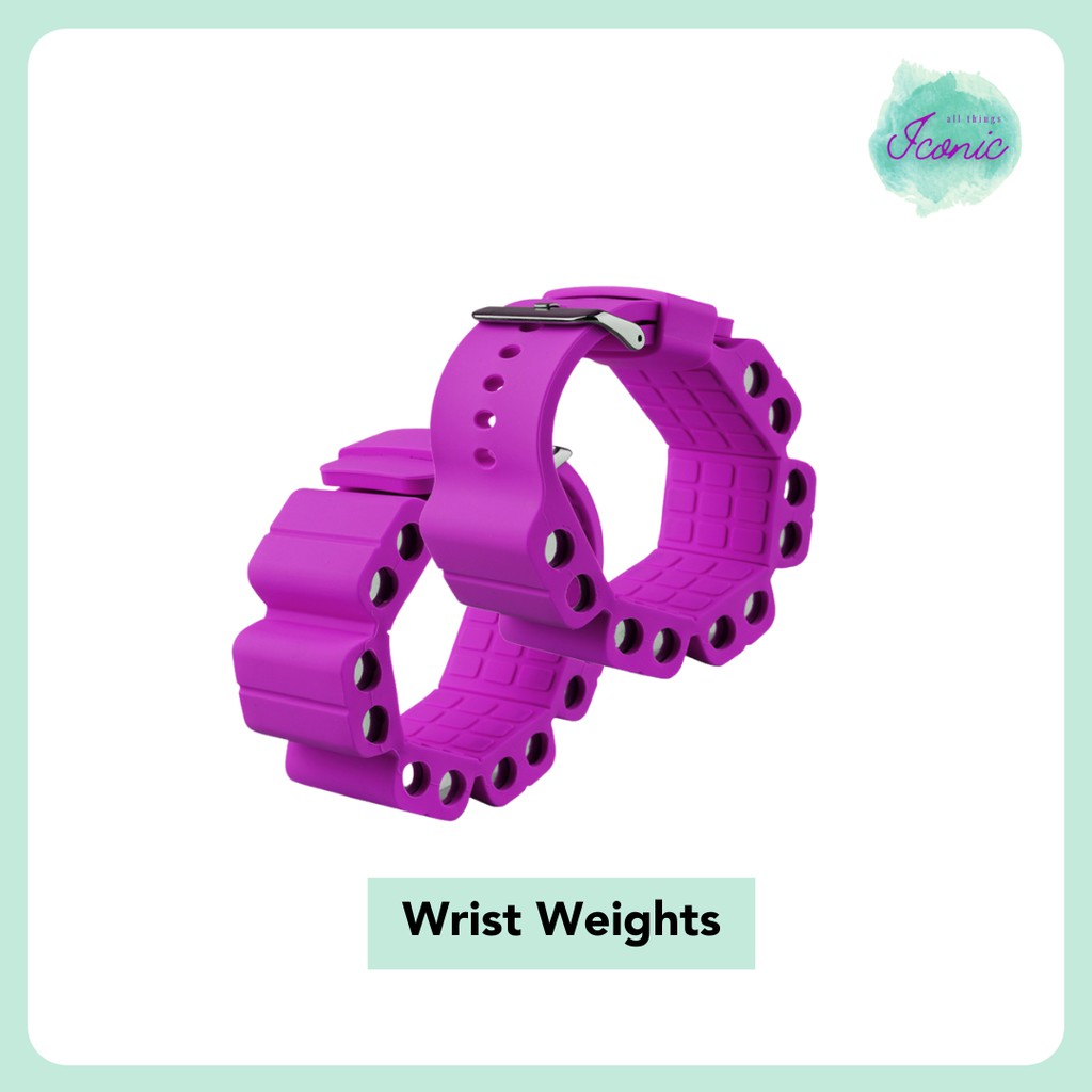 ICONIC Wrist Weights (Waterproof & Adjustable Weighted Bracelets, 500g