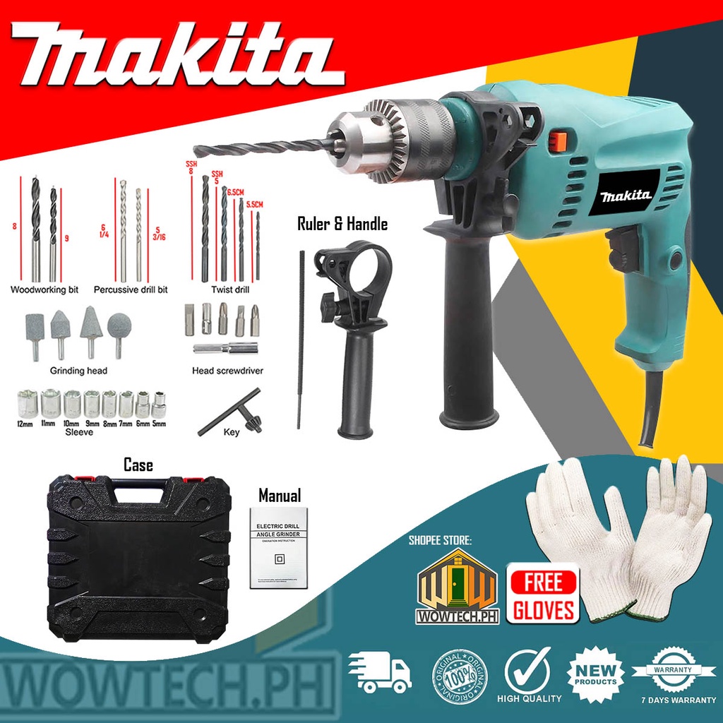Makita Electric Drill Power Tools Set Impact Drill Set Barena Barina
