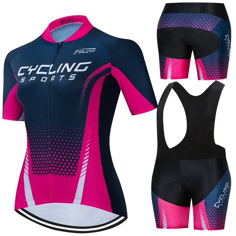 2021 NEW Pro Team Cycling Jersey Set Women Summer Bike Clothes MTB Ropa Ciclismo Bicycle
